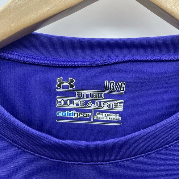 Under Armour Womens Size Large Coldgear Fitted Long Sleeve Crew Neck Tee 2637 - Picture 4 of 6